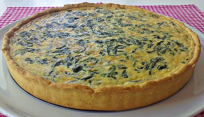 Quiche de pollo y setas receta facil